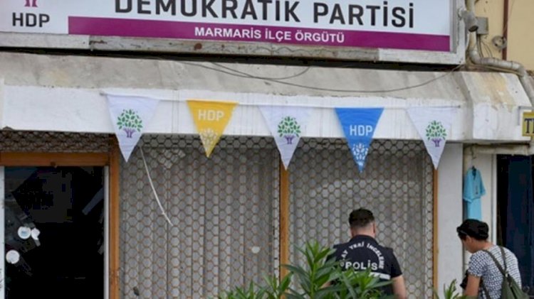 Marmaris'te HDP binasına saldırı