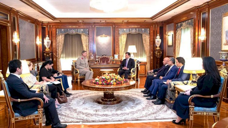 Neçirvan Barzani uluslararası koalisyon güçleri heyeti ile görüştü