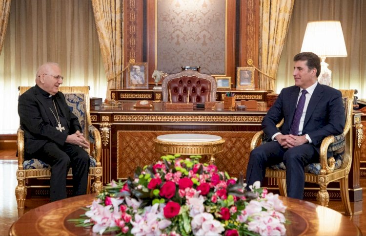 Neçirvan Barzani, Irak ve Dünya Keldani Kilisesi Patriği ile görüştü