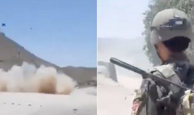 Askerler bir sivili bombanın üzerine oturtup havaya uçurdu