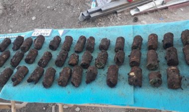 Diyarbakır’da 1. Dünya Savaşı’ndan kalma yüzlerce el bombası bulundu