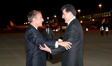 Fransa Cumhurbaşkanı Macron Erbil’e geldi