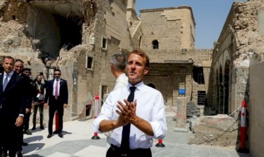 Fransa Cumhurbaşkanı Macron Musul’da