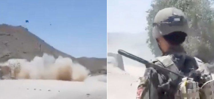 Askerler bir sivili bombanın üzerine oturtup havaya uçurdu