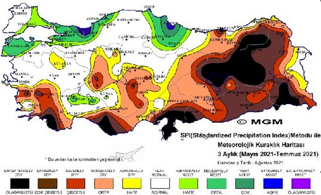 Malatya, Dersim, Bingöl, Muş ve Bitlis şiddetli kuraklık yaşıyor