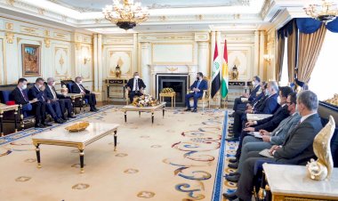 Mesrur Barzani, CHP heyeti ile bir araya geldi