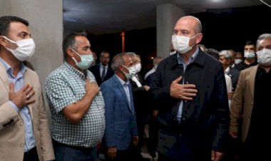 Soylu'dan zırhlı aracın çarparak öldürdüğü Mihraç Miroğlu'nun ailesine taziye ziyareti