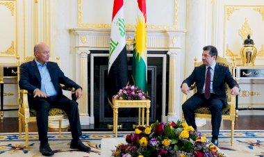 Mesrur Barzani, Irak Cumhurbaşkanı Salih ile görüştü