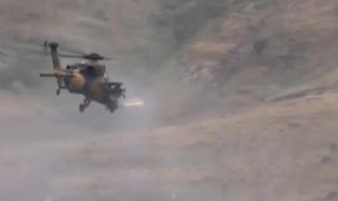 Helikopterler Metina’da PKK mevzilerini bombaldı