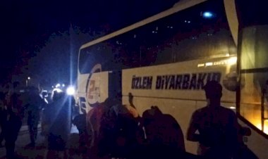 Diyarbakır yolcu otobüsüne Antalya'da taşlı saldırı