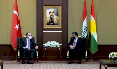 Mesrur Barzani Türkiye Ticaret Bakanı Mehmet Muş'la görüştü