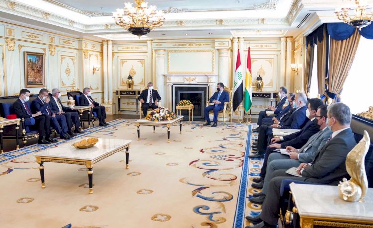 Mesrur Barzani, CHP heyeti ile bir araya geldi