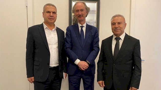 ENKS heyeti, BM Suriye Özel Temsilcisi’yle görüştü