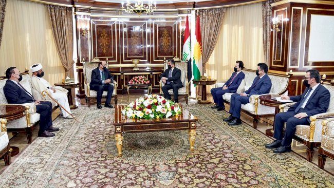 Ezidi dini liderlerden Mesrur Barzani'ye teşekkür