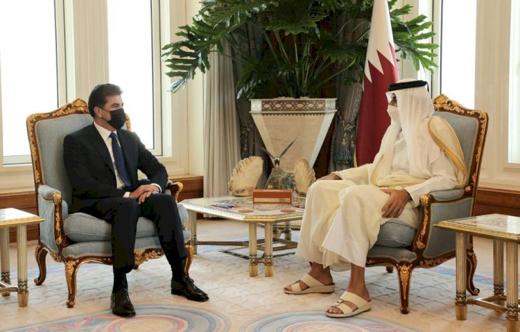Neçirvan Barzani Doha'da Katar Emiri ile görüştü