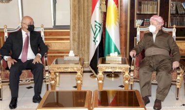 Mesud Barzani Irak Cumhurbaşkanı Salih ile görüştü