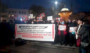 Diyarbakır'da Halk sokakta: 'geçinemiyoruz' protestosu yapıldı