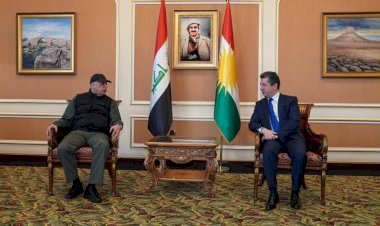 Mesrur Barzani Erbil’e gelen Irak Başbakanı Kazımi ile bir araya geldi