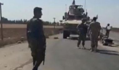 Suriye askerleri ABD kuvvetleri ile karşı karşıya geldi