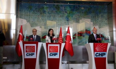 HDP Eş Genel Başkanlarının CHP Genel Merkezini ziyareti sonrası ortak açıklama