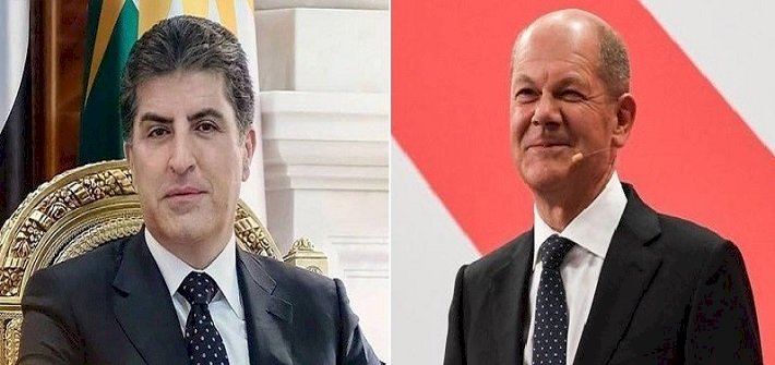 Başkan Neçirvan Barzani’den Olaf Scholz’a tebrik mesajı