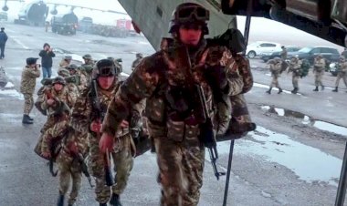 KGAÖ barış gücü Kazakistan'dan çekilmeye başladı