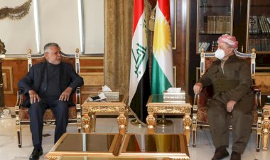 Mesud Barzani, Fetih Koalisyonu lideri Hadi Amiri ile bir araya geldi
