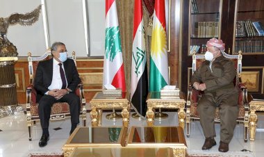 Mesud Barzani Lübnan Adalet Bakanı’yla görüştü