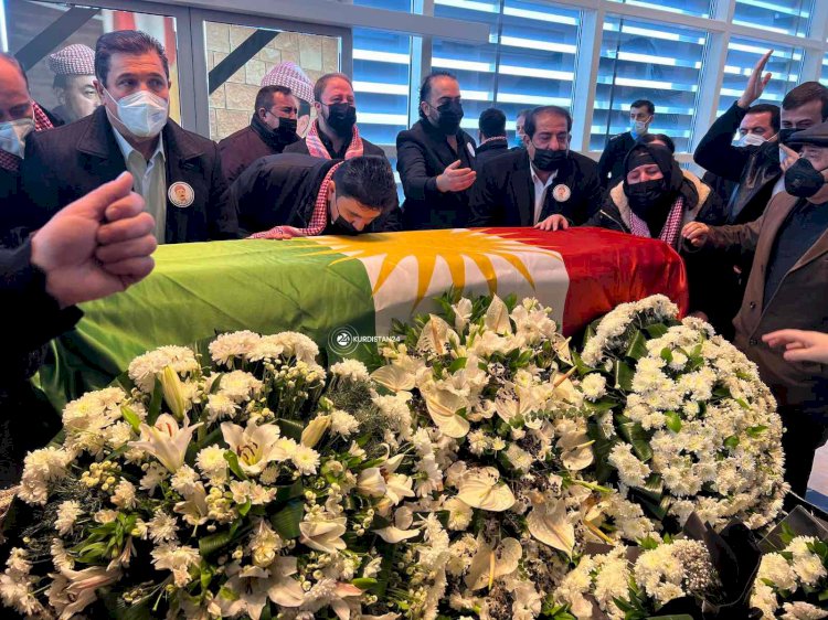 Şeyh Şamo’nun naaşı başkent Erbil’e getirildi