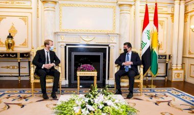 Mesrur Barzani DB Temsilcisi ile Kürdistan Bölgesi’nde demiryolu projesini görüştü