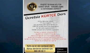Van’da Kürtçe kurs başladı