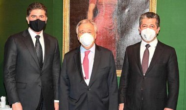 Kürdistan Bölgesi Başkanı ve Başbakan, BM Genel Sekreteri'yle görüştü