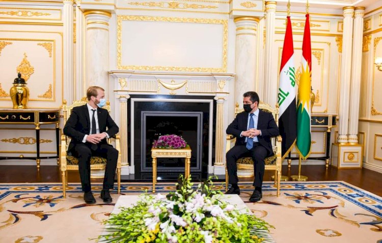 Mesrur Barzani DB Temsilcisi ile Kürdistan Bölgesi’nde demiryolu projesini görüştü