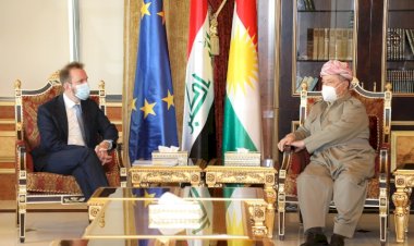 Mesud Barzani AB Büyükelçisi ile Erbil saldırısını görüştü