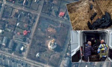 Buça'da korkunç katliam! Kilise bahçesindeki toplu mezar görüntülendi!