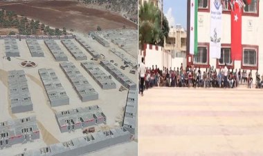 Efrin’de, Arap ve Türkmenler için yapılan konutların inşa çalışmaları hızlandırıldı