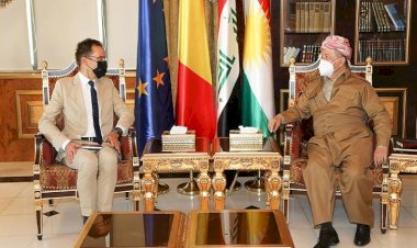 Mesud Barzani, Belçika büyükelçisi ile  Suriye ve Şengal’i görüştü