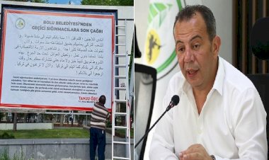 Tanju Özcan Suriyelilere 'Artık istenmiyorsunuz, ülkenize dönün' Arapça ilanlar astırdı