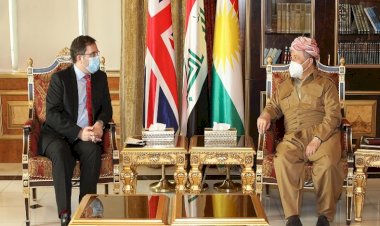 Başkan Mesut Barzani İngitere'nin Irak Büyükelçisi'ni kabul etti