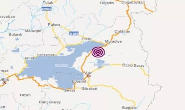 Van'da 5 büyüklüğünde deprem