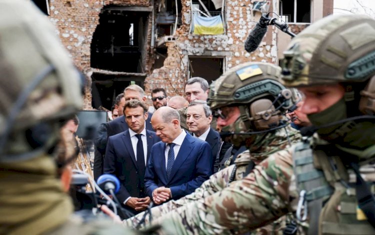 Almanya, Fransa ve İtalya liderleri, Kiev'de