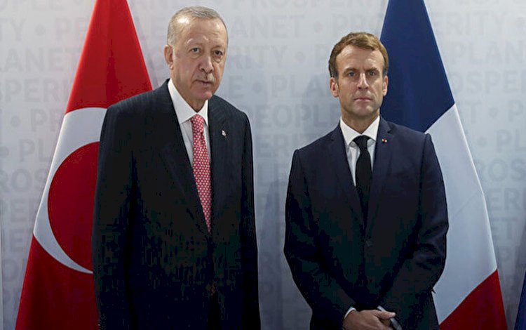 Erdoğan, Fransa Cumhurbaşkanı Macron ile görüştü