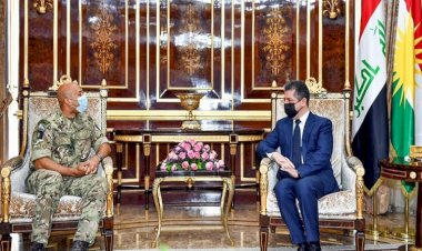 Başbakan Mesrur Barzani, General Karl Harris'i kabul etti