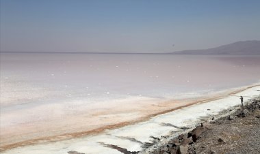 Doğu Kürdistan'da Urmiye Gölü protestosu