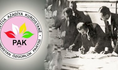 PAK: Lozan Antlaşması’nda Kürtlere yapılan haksızlık telafî edilsin