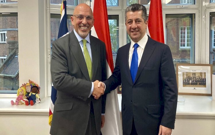 Başbakan Mesrur Barzani’den Nadhim Zahawi’ye tebrik
