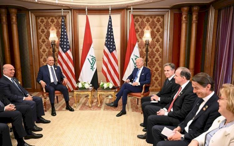 Biden, Kazımi ile bir araya geldi