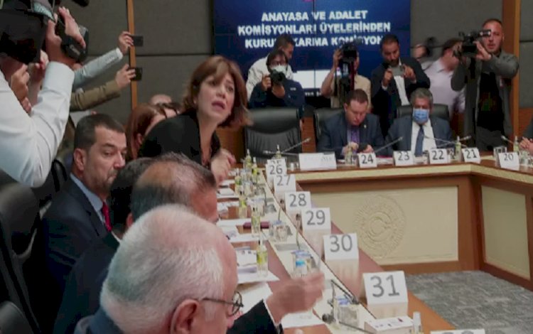 DBP'li Salihe Aydeniz'in dokunulmazlığı için toplanan komisyonda gerginlik