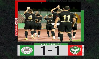 Amedspor deplasmanda 1 puanı kaptı