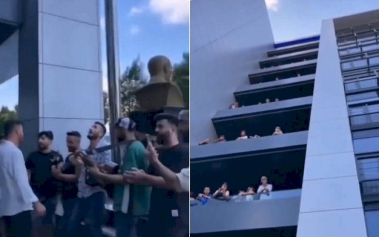 İBB önünde Kürtçe şarkılı protesto